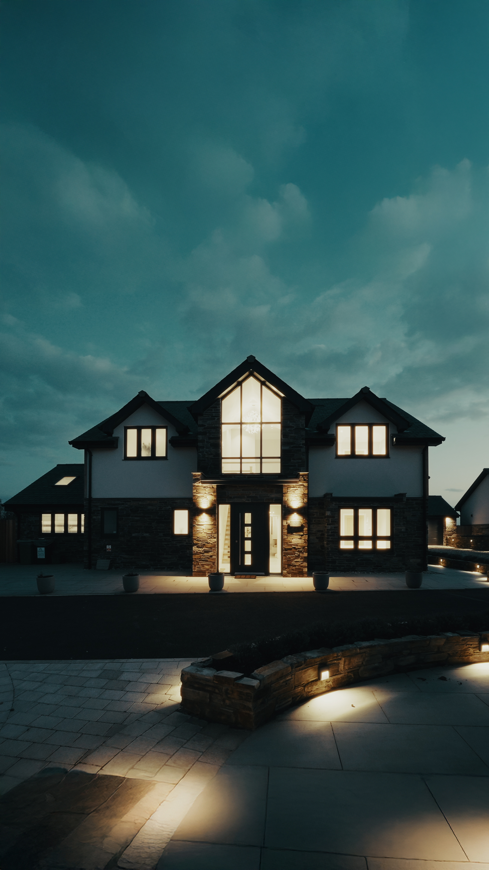 Church Town Rise — twilight exterior